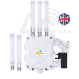 UK Outdoor 4G WiFi Router Mobile SIM Modem CAT16