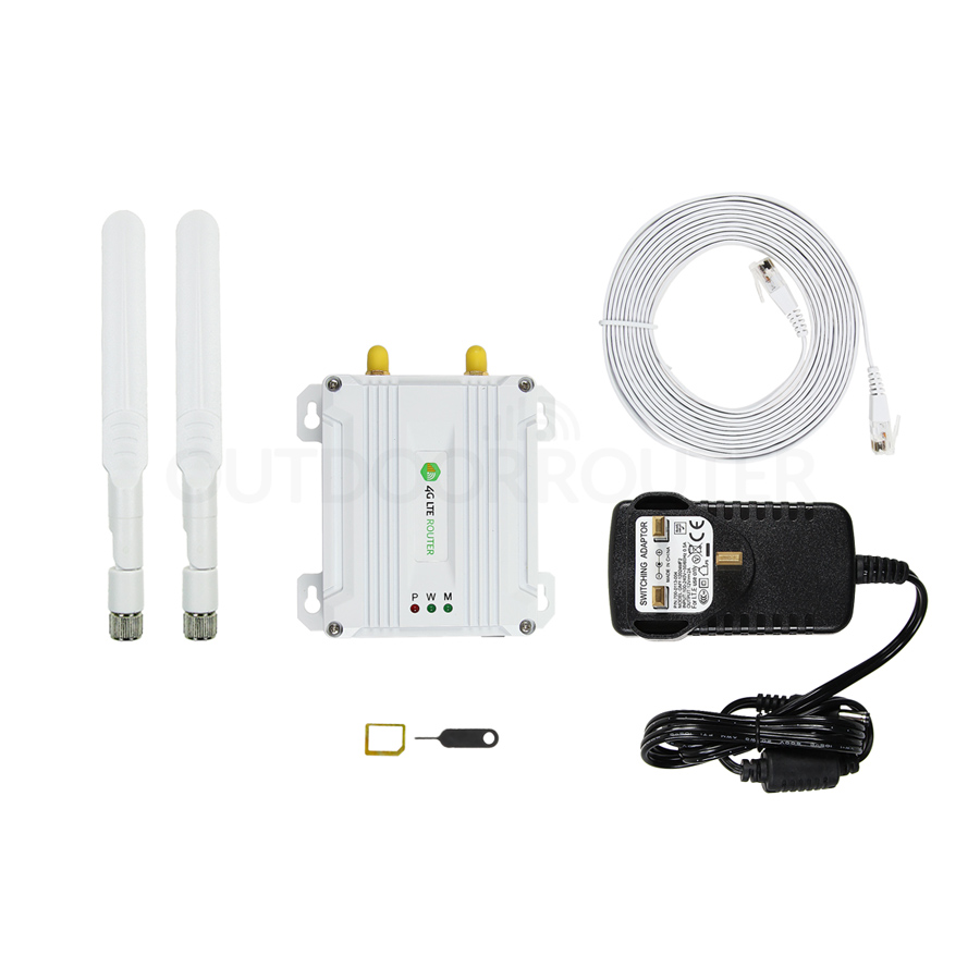 4G LTE Modem Default Set with LAN Cable and Power Supply