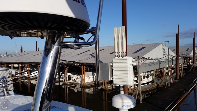 4G Router on Boat Practice Social Distance Under Shelter