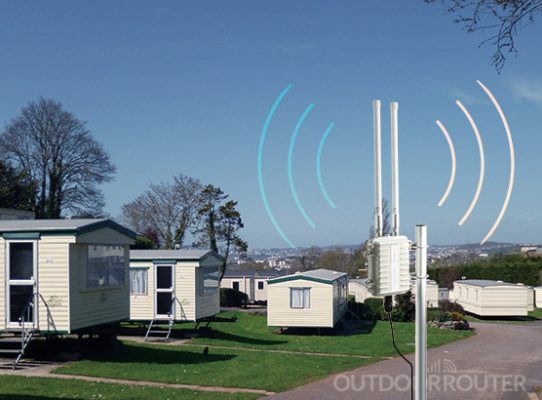 Outdoor Router Application in Caravan