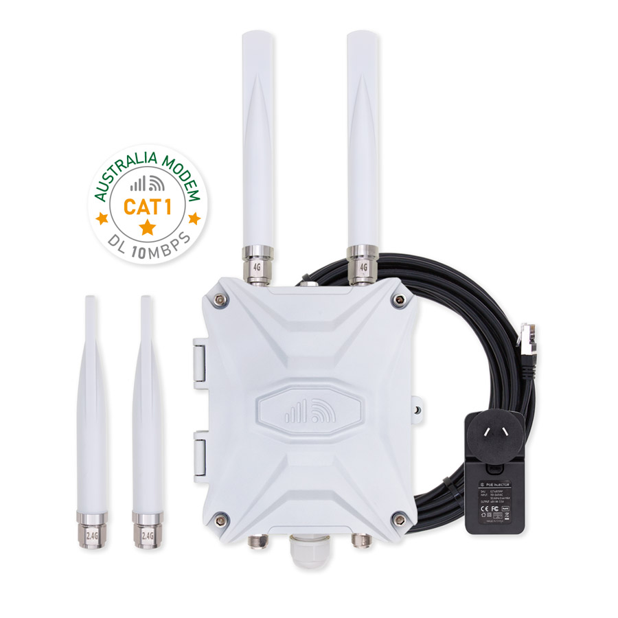 Australia Outdoor CAT1 LTE Router 4G WiFi Gateway
