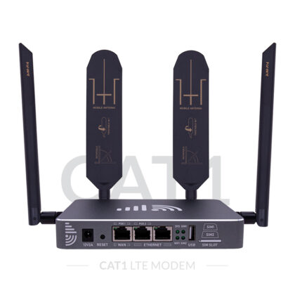Industrial 4G SIM Router with CAT1 LTE Modem and SIM Slots
