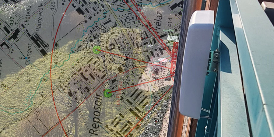 Cell Tower Map and 4G Panel Antenna for 4G Router Ethernet