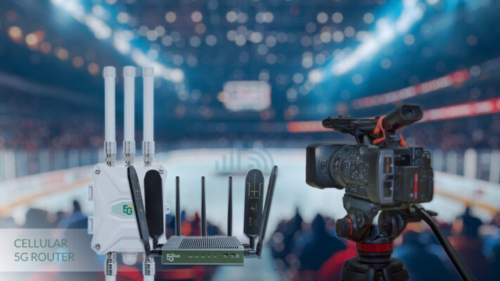 Cellular 5G Router for Live Streaming In Ice Rinks