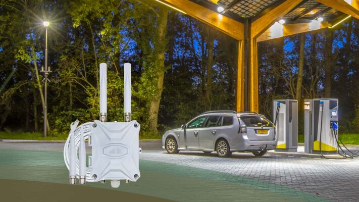 Cellular Router Connects EV Chargers