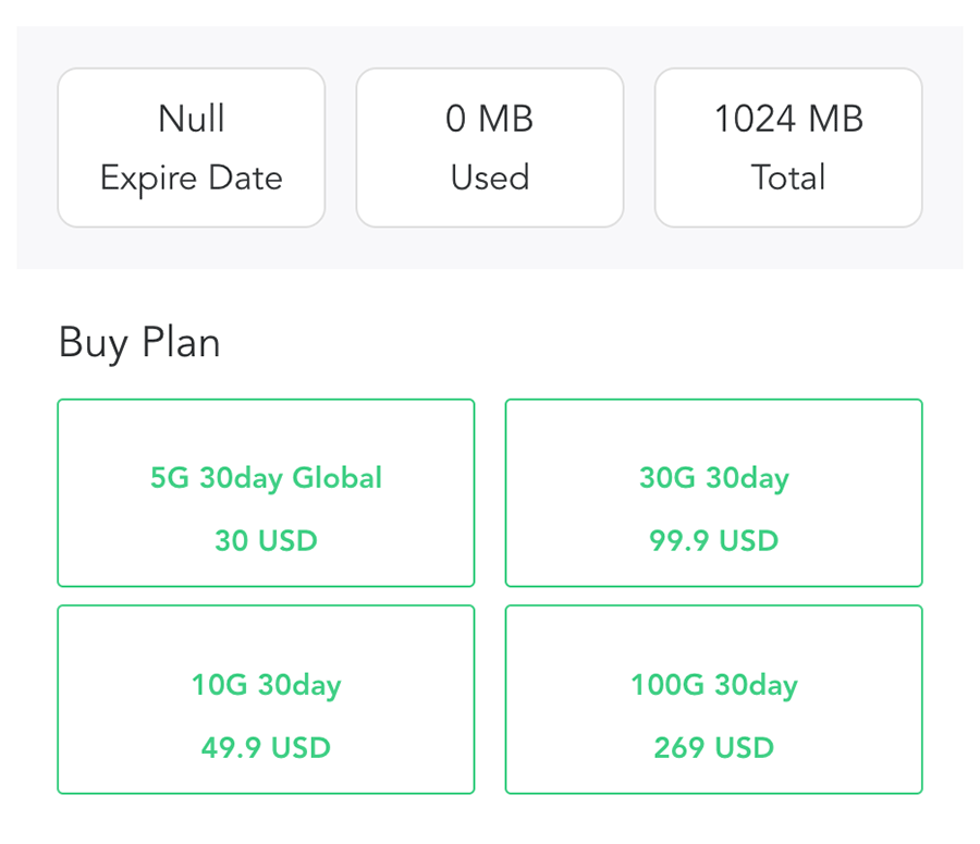 EIOTClub Prices and Data Plans with Expire Date