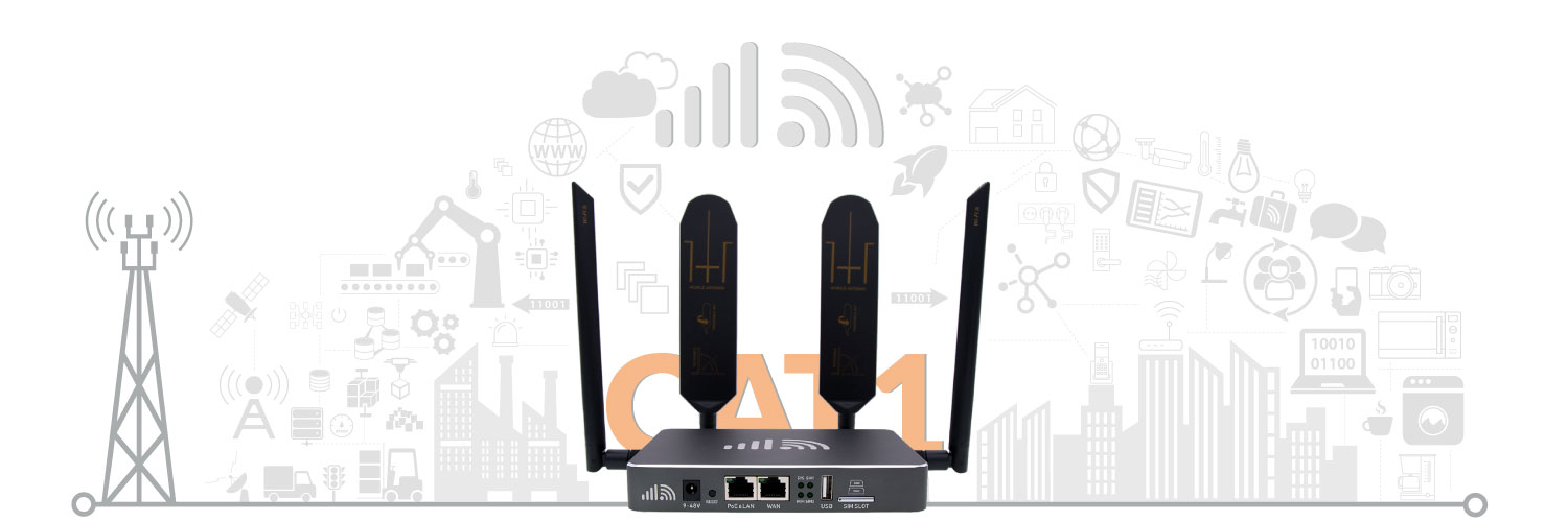 CAT1 LTE Router IoT 4G WiFi Gateway