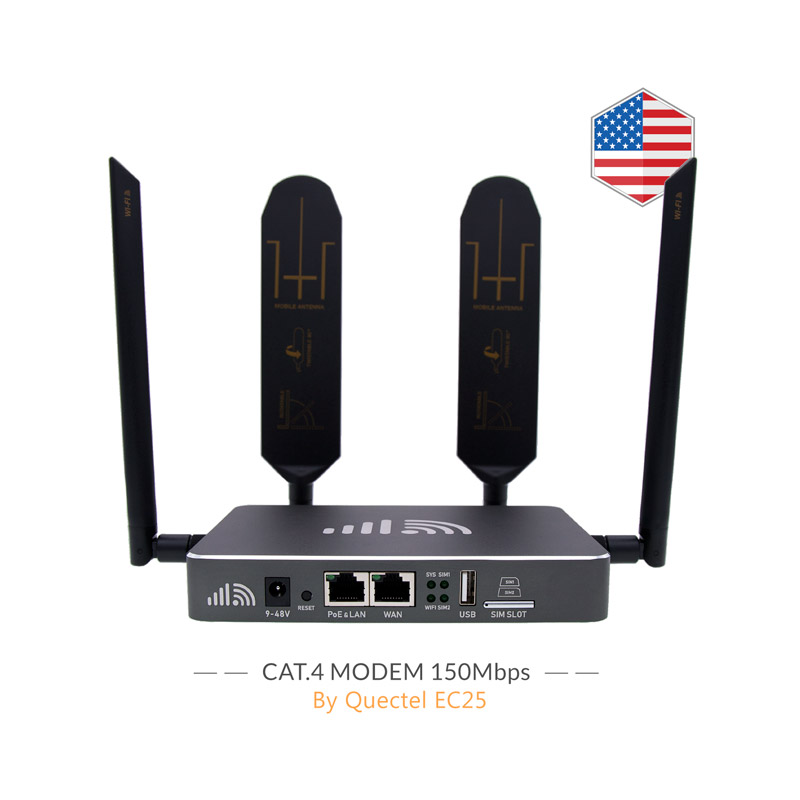 4G Router LTE Cat12 Cellular Modem MIMO WiFi