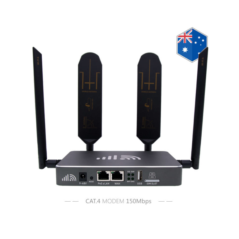 Australia 4G Modem Router SIM Card Slot WiFi CAT4 Module