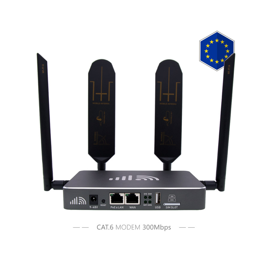 Europe Cat.6 Broadband LTE Router MIMO WiFi