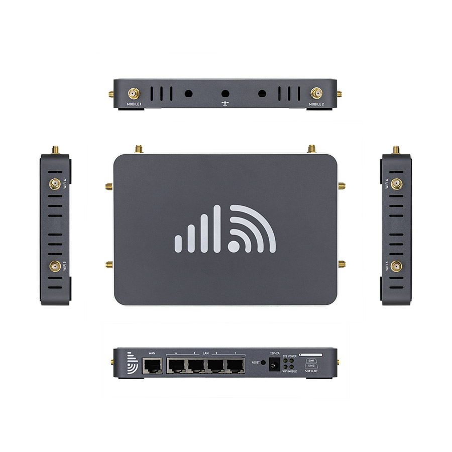 EZR24 Industrial LTE Cat 12 Router 1Gbps LAN WAN Interfaces