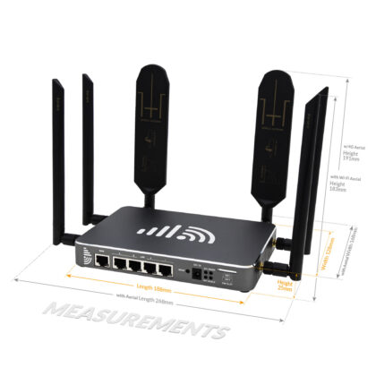 EZR24 4G LTE Router Measurements Indoor Industrial