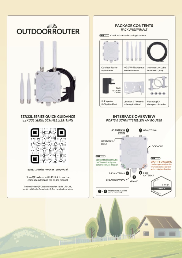 EZR33L Outdoor 4G Router Quick Guidance Manual Download