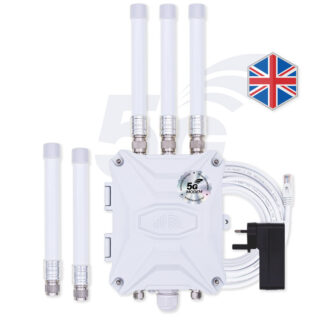 UK 5G SIM Router Outdoor Modem Dual SIM External Antennas