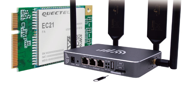 LTE Modem Category-1 CAT1 Router with SIM Slots