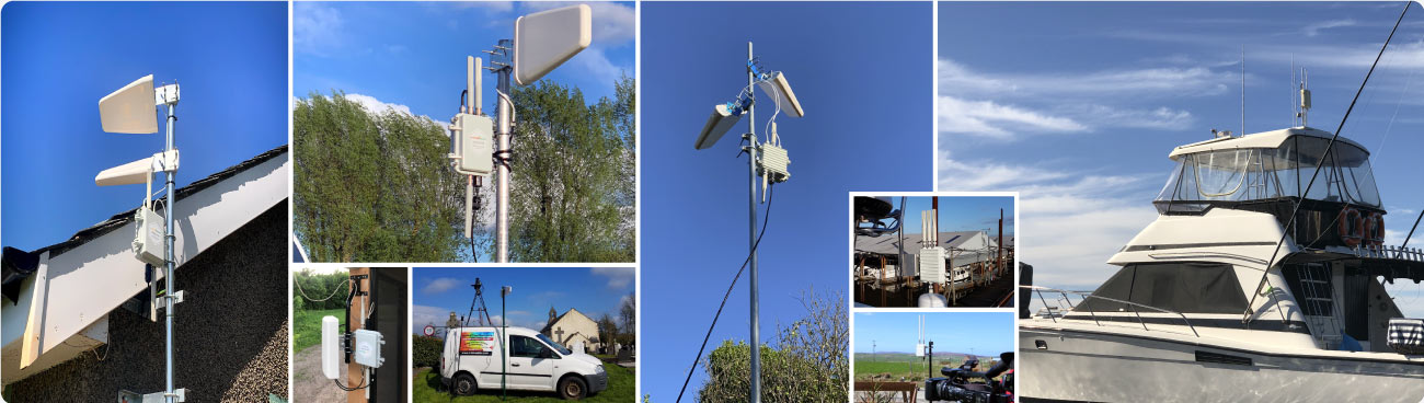 Outdoor 4G Router LTE Applications in Rural Area RV Internet Boat