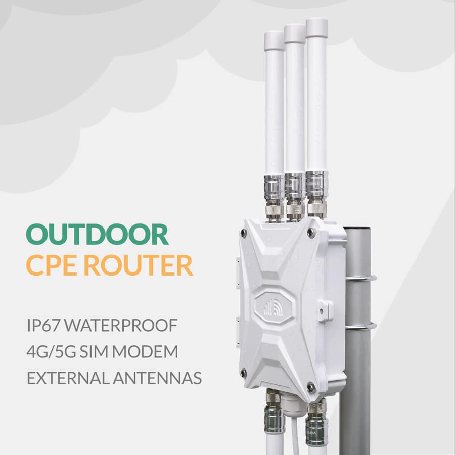 Outdoor CPE Router Mobile 4G 5G SIM Card Modem