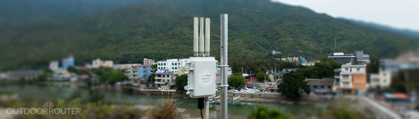 Outdoor Router with 4G Modem and WiFi Hotspot Dual-SIM Slots
