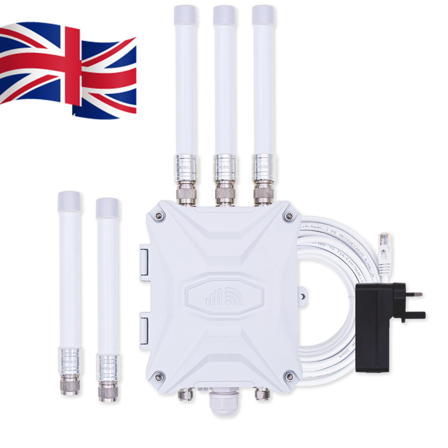 UK Outdoor Router 4G 5G SIM Card Modem External Antenna