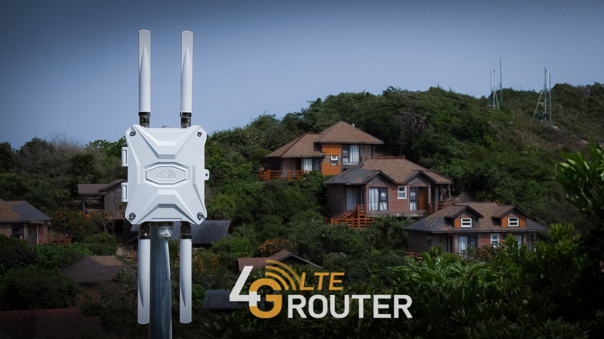 Outdoor 4G Router Rugged LTE Modem with External Antenna