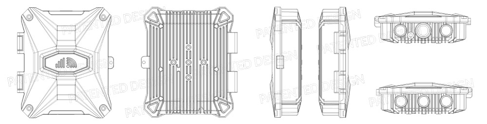 US and CN Design Patented Waterproof Enclosure Drafts