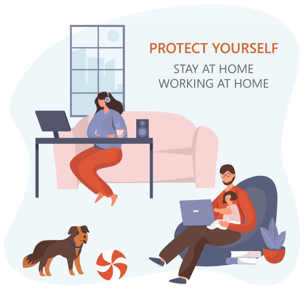 Protect Yourself Stay At Home Working From Home