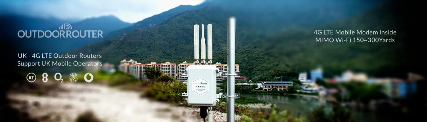 UK 4G LTE Outdoor Router Support UK Mobile Carriers
