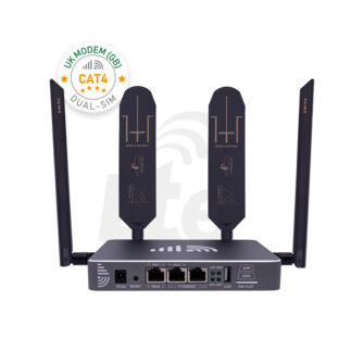 UK 4G Mobile Router LTE WiFi Modem CAT4 with SIM Slots