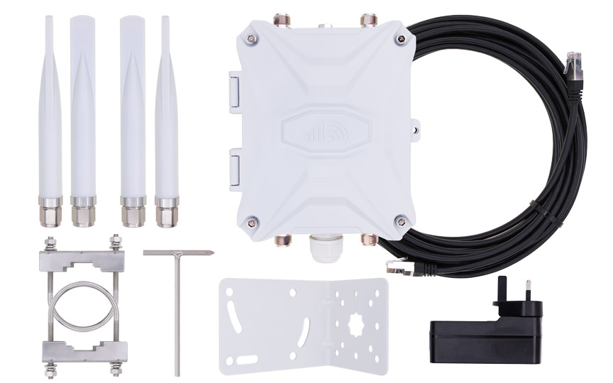 UK 4G Outdoor Router Full Set Package