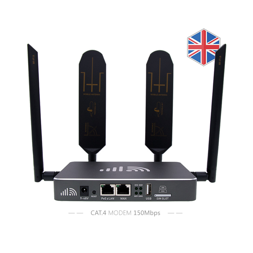 UK 4G Router Cat 4 Modem LTE Router