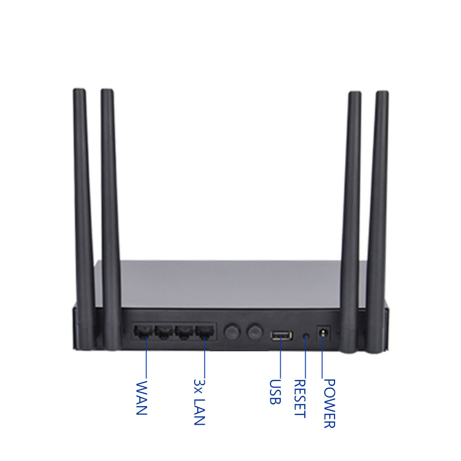 Industrial 3G 4G Router - 1xWAN 3xLAN Ethernet